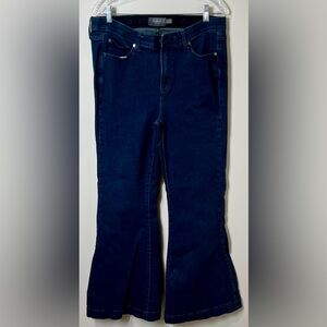 Torrid Curve Dark Wash Flare Wide Leg Jeans, Size 12